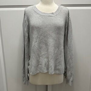 Fate Light Gray Women's Crew Neck Sweater